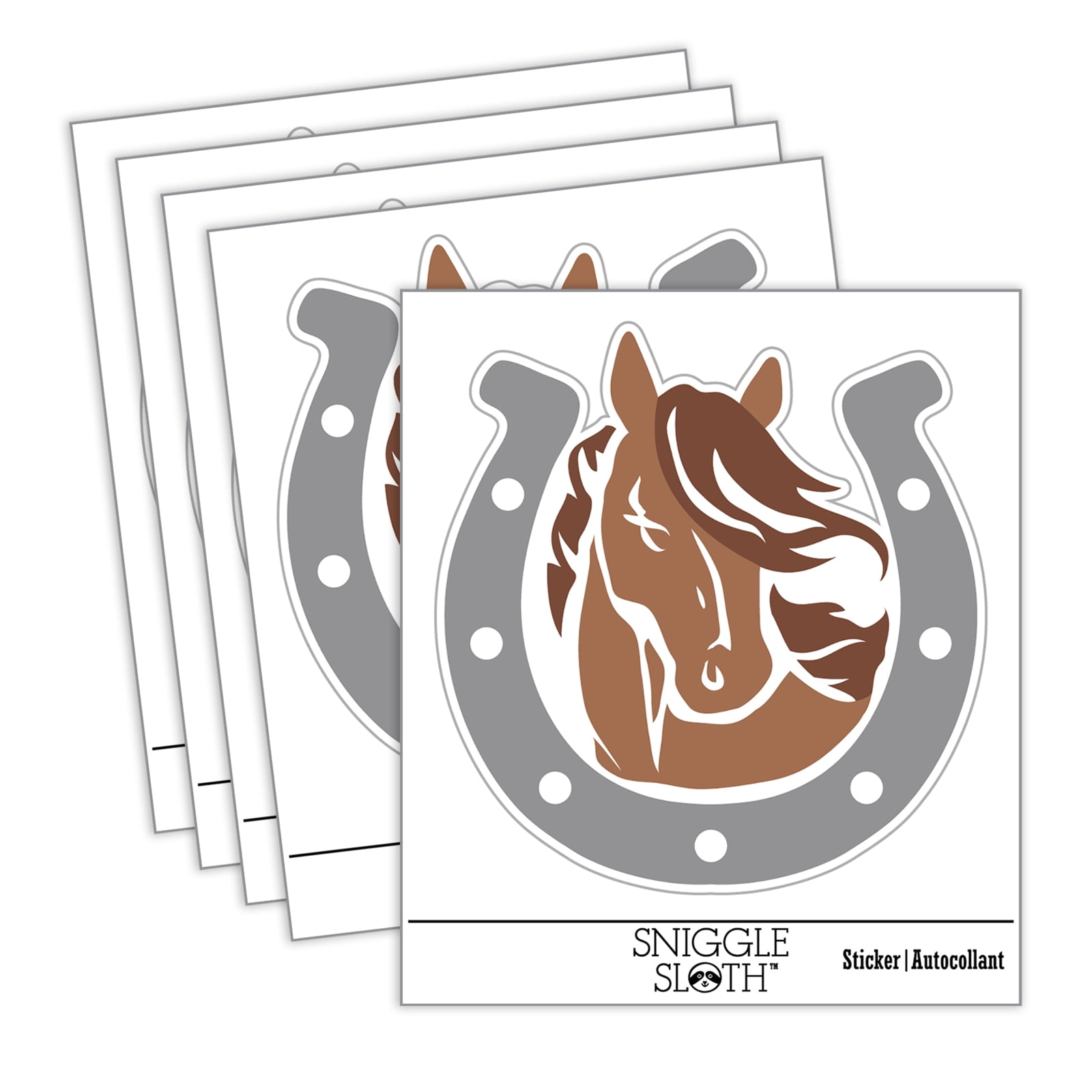 Horse Waterproof Vinyl Sticker Decal – Weatherproof, Removable, Fits Cars, Laptops, Windows & More