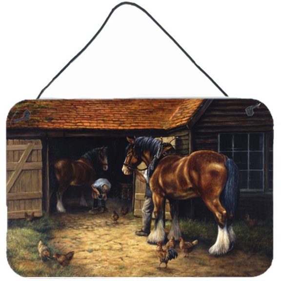 Horse & the Blacksmith by Daphne Baxter Wall or Door Hanging Prints