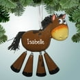 thumbnail image 1 of Horse with Dangling Feet - Personalized Christmas Ornament - Perfect Stocking Stuffer - Great Gift Ideas, 1 of 2