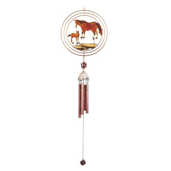 Horse with Foal Wind Chime 30 Inch