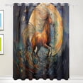 thumbnail image 1 of Horse with Moon Black Out Curtains 72 Inch Length Curtains for Sliding Glass Doors Bedroom Living Room 2 Pack, 1 of 6
