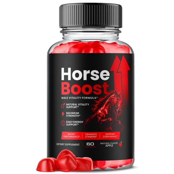 Horse Boost Gummies Advanced Formula All Natural Vitamin Supplement HorseBoost 60 Gummies
