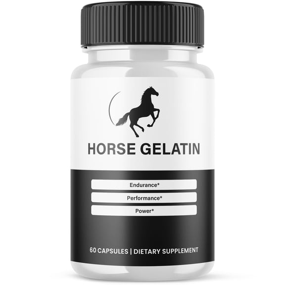 HorseGelatin Advanced Formula Pills All Natural Vitamin Supplement 60 Capsules