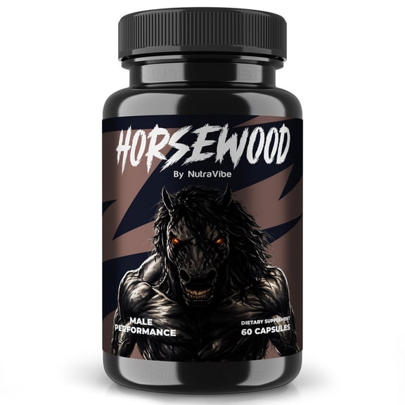 HorseWood Original Horse Wood Capsules with a Natural Daily Blend for Energy & Wellness | Clean, Gentle, Easy-to-Swallow Pills (60 Capsules)
