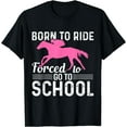 thumbnail image 1 of Horseback Riding Girl Funny Horse Girl T-Shirt Black Small, 1 of 4