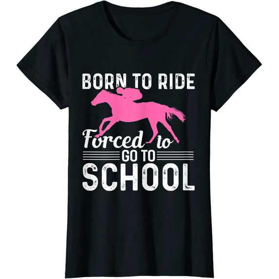 Horseback Riding Girl Funny Horse Girl T-Shirt