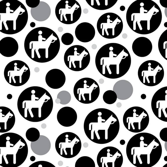 Horseback Riding Horse Equestrian Premium Gift Wrap Wrapping Paper Roll Pattern