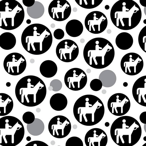 Horseback Riding Horse Equestrian Premium Gift Wrap Wrapping Paper Roll Pattern
