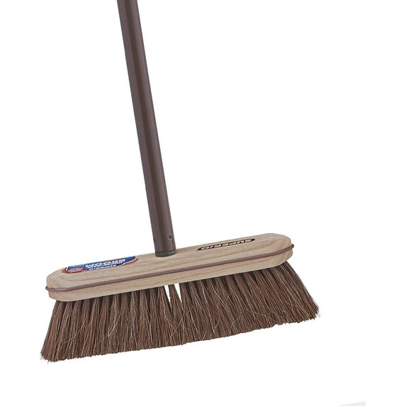 Horsehair Broom, Brown Metal Handle with Fine Premium Bristles