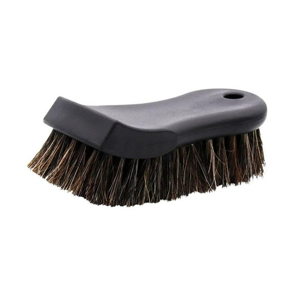 Horsehair Shoe Brush Polish Natural Leather Real Horse Polishing Car Tool Soft Cleaning Cleaning Interior I6L1 Accessories Hair