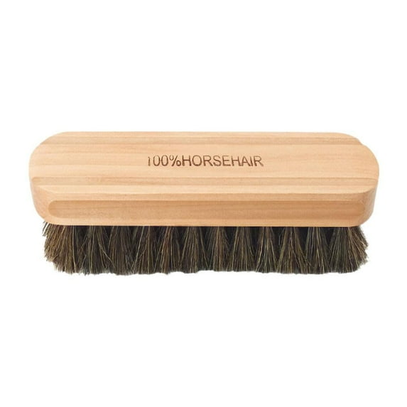 Horsehair Wooden Car Detailing Brush for Interior Cleaning, Polishing, Buffing - Soft Bristles for Dashboard, Seats, Vents - Gentle & Durable Car Wash Tool