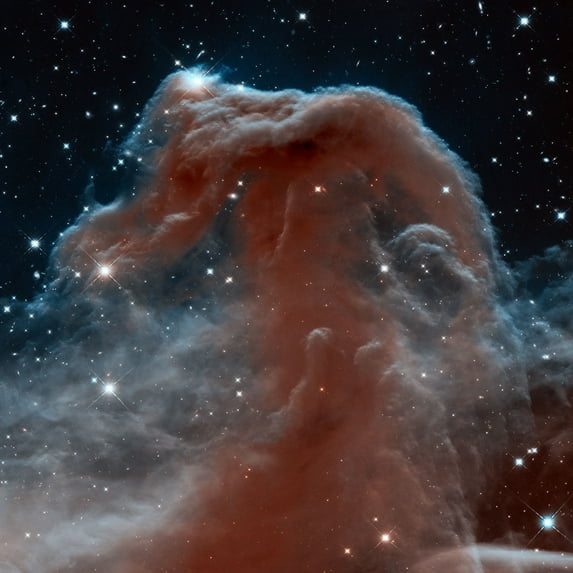24x24in Laminated Horsehead Nebula, Photographic Print Poster Universe Astronomy, infrared light. Art Print