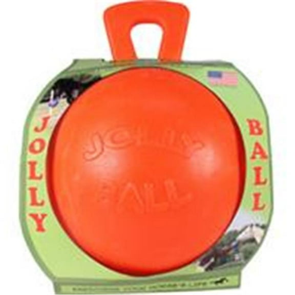 Horsemen S Pride 55111 10 in. Jolly Ball for Equine, Orange