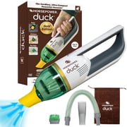 Duck Compact Cordless Vacuum by Horsepower, Gold Edition, Ultra-Powerful Upgraded Battery for Extra-Long Run Time, AS SEEN ON TV, Strong Suction, Easy to Store, Portable & Rechargeable. Home & Auto