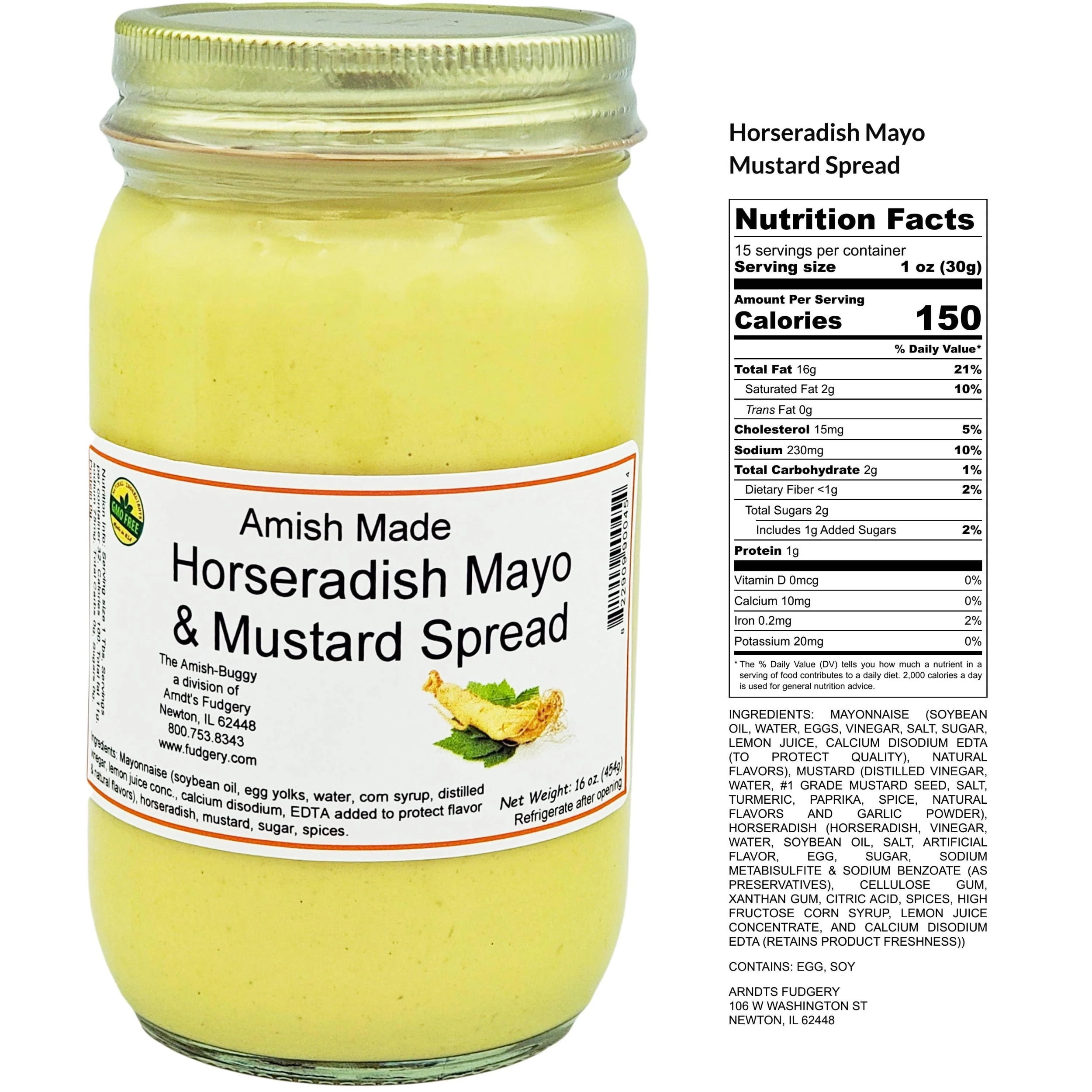 Horseradish Mayo Mustard Spread 16 oz.