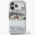 thumbnail image 1 of Horses And Snow Holiday iPhone Case 17 through 11 Pro Max, 1 of 2