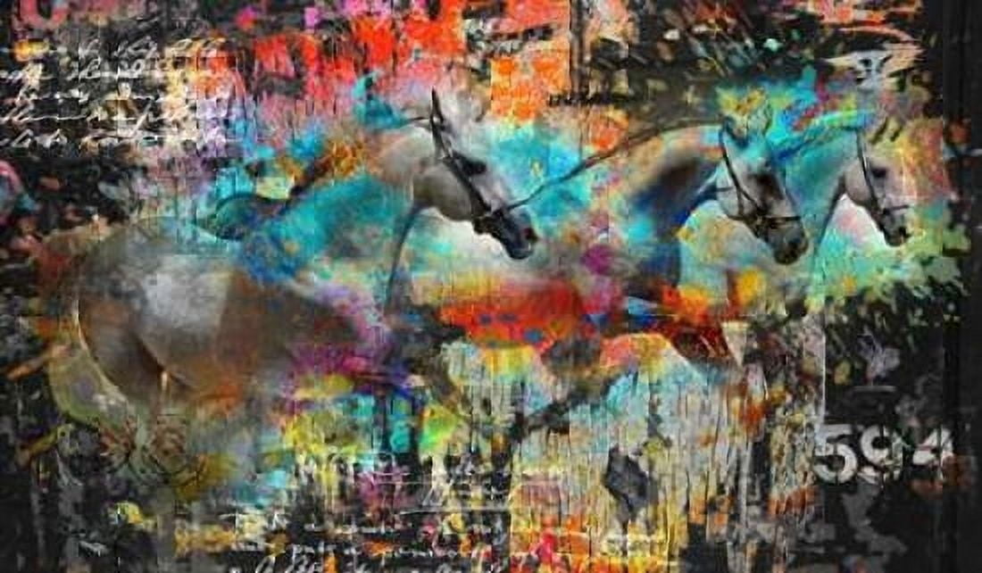Horses Canvas Art - Micha Baker (12 x 18)