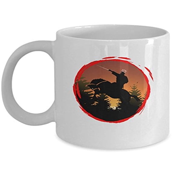 Horses 11 oz Coffee Mug - Samurai Gifts White Ceramic
