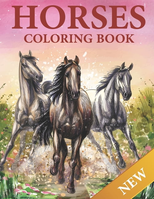 Barnes and Noble Horses Coloring Book For Kids: Horse and Pony