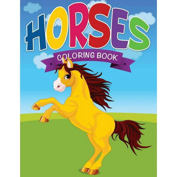 Horses Coloring Book, (Paperback)