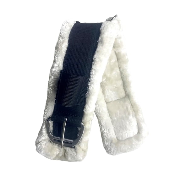 Horses Fleece Girth Breathable Horse Girth Elastic English Girth Fleece Horse Cinches Western Saddles Accessories Enduring