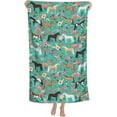 thumbnail image 1 of Horses Floral Horse Breeds Microfiber Beach Towels Oversized Soft Beach Blanket Absorbent Quick Dry Bath Towels Pool Towels Travel Beach Towels for Kids Adults, 1 of 9