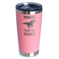 thumbnail image 1 of Bevvee Insulated Travel Tumbler 20 oz Horses Keep Me Stable Horse Lover Gifts Tumblers, 1 of 4