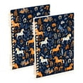 thumbnail image 1 of Horses Leaves Ring Binder Notebook Journey Note Diary College Ruled Spiral Notebook Study Loose Leaf Paper A5 60 Pages, 1 of 8