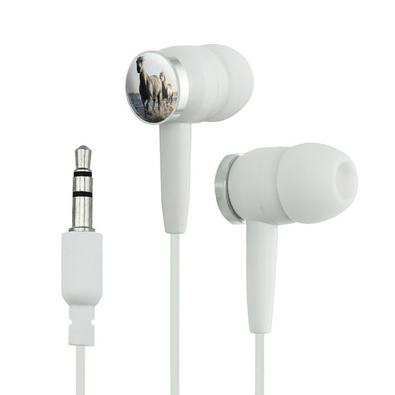 Horses Running in Water Novelty In-Ear Earbud Headphones