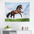 thumbnail image 1 of Horses Tapestry, Running Horses Symbolizing Passion for Freedom Creatures Photo Print, Fabric Wall Hanging Decor for Bedroom Living Room Dorm, 2 Sizes, White and Black, by Ambesonne, 1 of 1