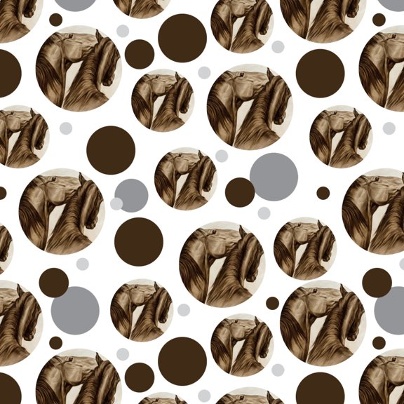 Horses Vintage Sepia Tone Premium Gift Wrap Wrapping Paper Roll