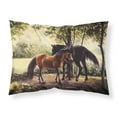 thumbnail image 1 of Horses by Daphne Baxter Fabric Standard Pillowcase, 1 of 2