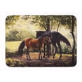 thumbnail image 1 of Horses by Daphne Baxter Machine Washable Memory Foam Mat, 1 of 4