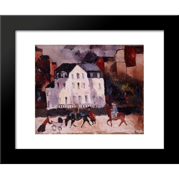 Horses in Paris 20x24 Framed Art Print by Christopher Wood