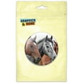 thumbnail image 1 of Horses in Profile Pinback Button Pin Badge, 1 of 2