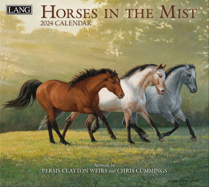 Horses in the Mist 2024 Wall Calendar (Calendar)