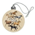 thumbnail image 1 of Horses of Different Colors Acrylic Christmas Tree Holiday Ornament, 1 of 8