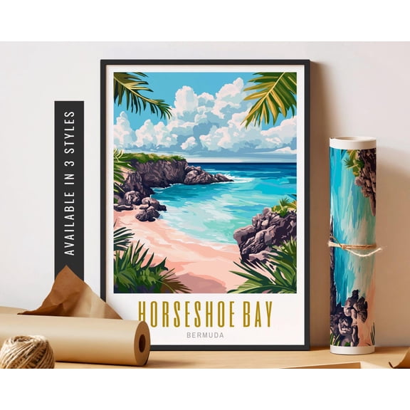 Horseshoe Bay Bermuda Beach Wall Decor