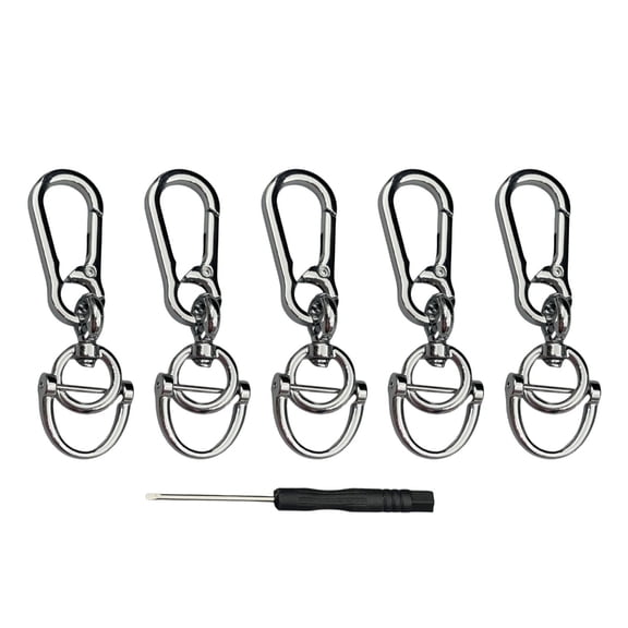 Horseshoe Buckle Keyring Zinc Alloy Detachable Hook For Keys Purse Chain Use