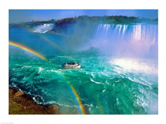 Horseshoe Falls Niagara Falls Ontario Canada Canvas Art - (24 x 18)