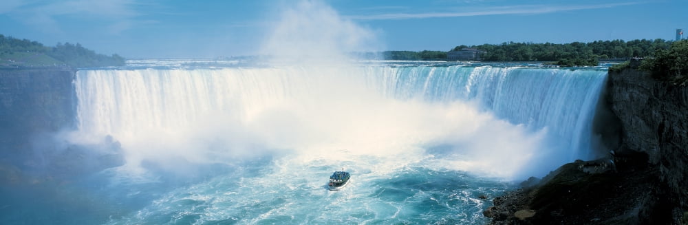 Horseshoe Falls Niagara Falls Ontario Canada Canvas Art - Panoramic Images (27 x 9)
