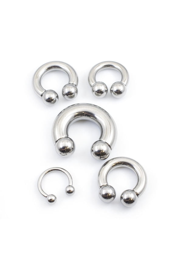 Horseshoe Jewelry made of surgical steel multiple gauges and sizes available