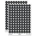 thumbnail image 1 of Horseshoe Lucky 200+ Round Stickers - Black - Gloss Finish - 0.50" Size, 1 of 3