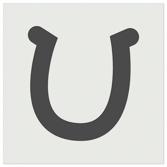 Horseshoe Lucky DIY Cookie Wall Craft Stencil - 7.0 Inch