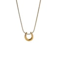 thumbnail image 1 of Horseshoe Necklace for Women Stainless Steel Horseshoe Necklace Gold U Shaped Necklace Pendant Round Snake Chain Necklace Fashion Jewelry, 1 of 5