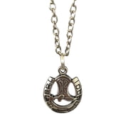 Horseshoe Pendant Necklace Cowboy Western
