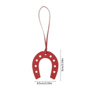 Horseshoes Keychain, Horse Shoe, Good Luck Keyring, Cowboy Keychain, Lucky Gift, Western Charm PU Leather Unique Western Cowgirl Lucky Keyring for Keys Bags Accessory