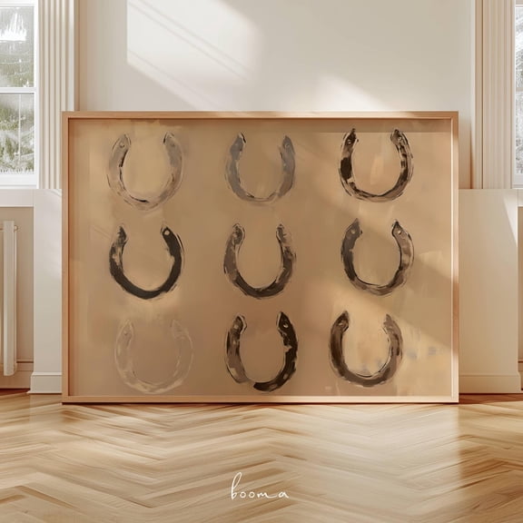 Horseshoes Print Western Wall Art Southwestern Print Lucky You Art Modern Country Poster Western Style Bedroom Art UNFRAMED Poster, Wall Art for Decor, Present, 8x12