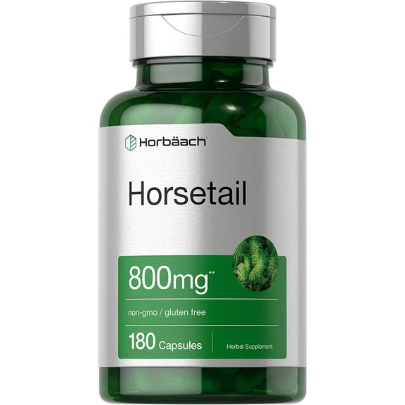 Horsetail Extract 800mg | 180 Capsules | Herbal Supplement | by Horbaach