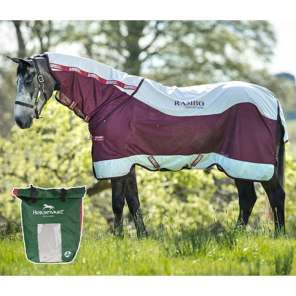 Horseware Ireland AAATKS-BJ00 Rambo Summer Series Turnout 100g Navy/Grey 78